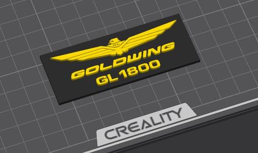Goldwing screen cover GL1800 + logo plate