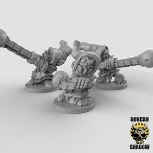 15mm Goblins with Balls and Chains  (Pre Supported)