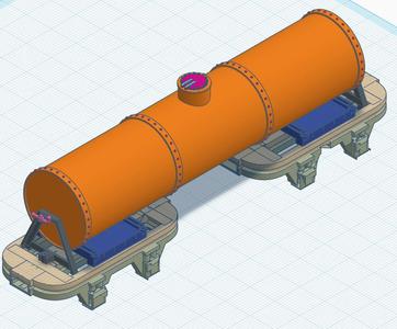 On30 Skip tanker - long tank