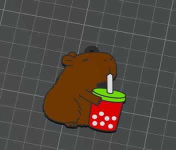 Capybara keychain