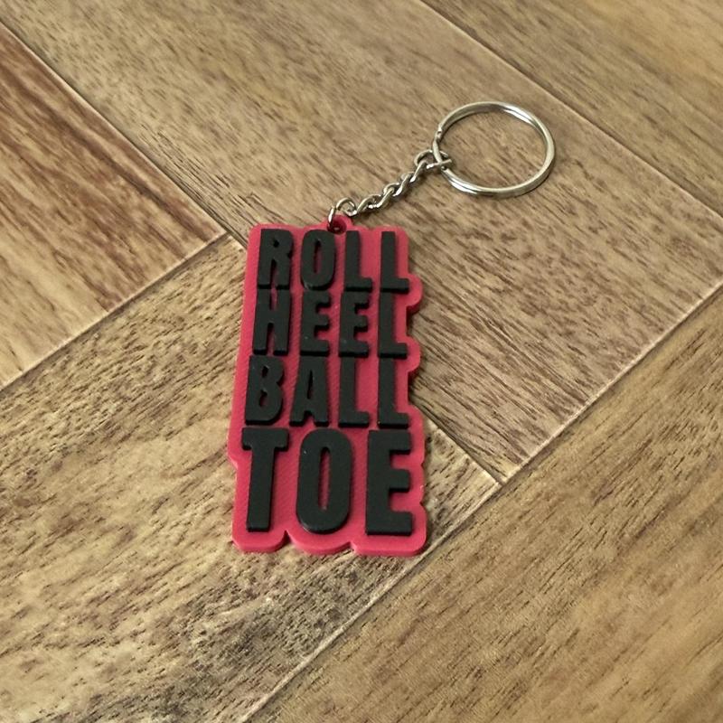 Brooklyn 99 “Roll Heel Ball Toe” Keychain – Funny TV Show STL