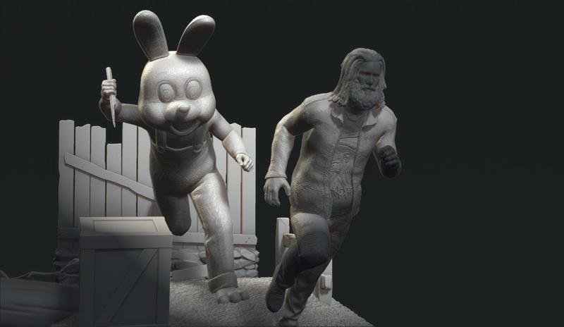 The Legion Chases Jeff Johansen Diorama From Dead By Daylight