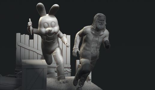 The Legion Chases Jeff Johansen Diorama From Dead By Daylight