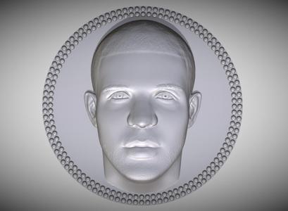 Drake medallion pendant 3D printing ready