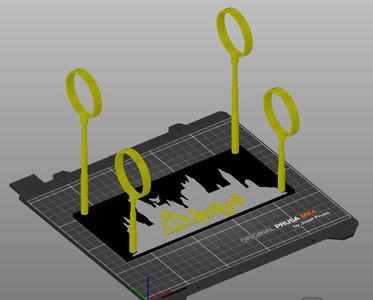 Quidditch Goals Wand Stand