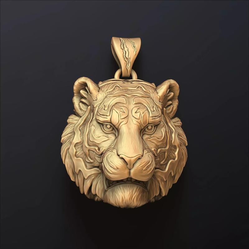 Tiger Head Pendant