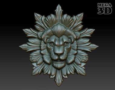 Lion Pendant Bas Relief 02 230612