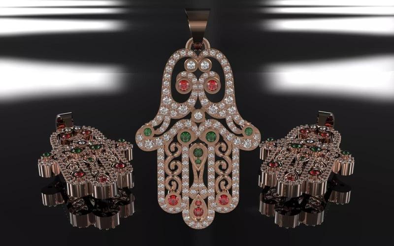 Hamsa hand Pendant
