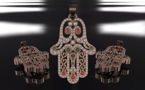 Hamsa hand Pendant