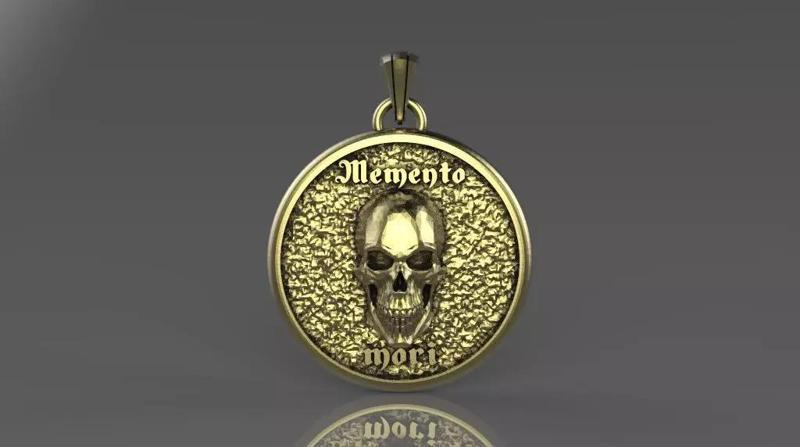 Skull mementomori pendant
