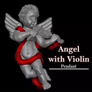 Angel with violin pendant