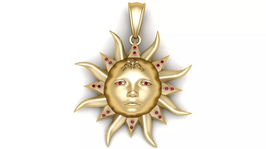 Golden Lattice Egg Pendant 3D Printable Model