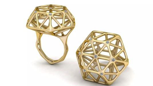 Lattice Geometric Dome Ring 3D pritable  Model