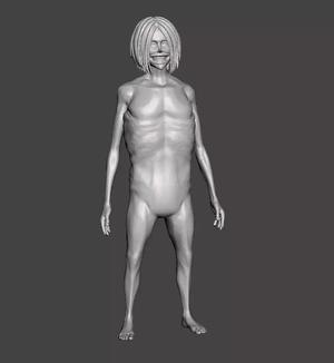 Dina Fritz Smiling Titan 3D Model