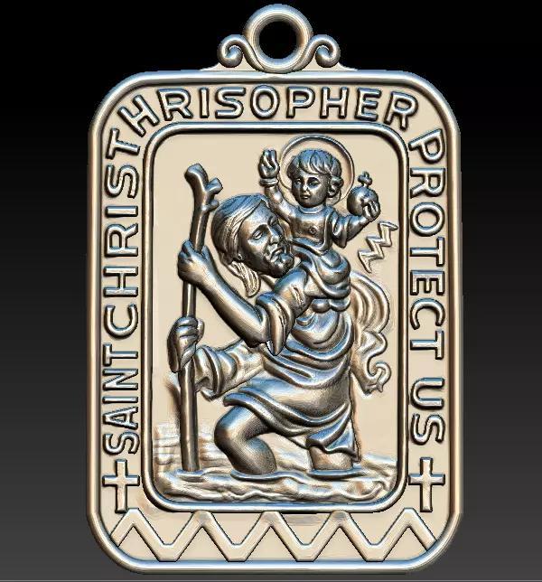 Saint Christopher  Pendant