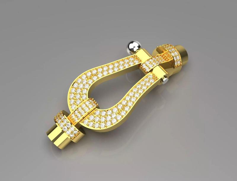 Bracelet connection with diamond model bg0008