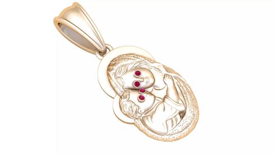 religious pendant  3D printable model