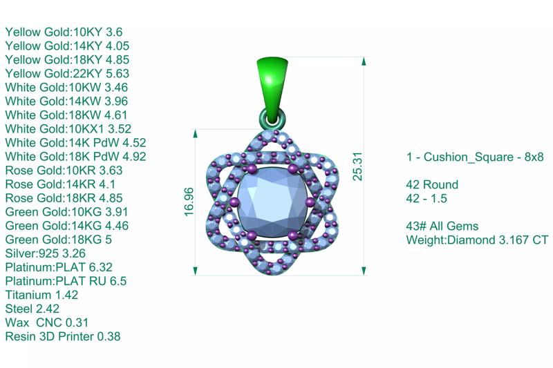 Star Of David Pendant With Diamond Prongs