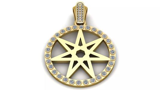 Star Circle Pendant