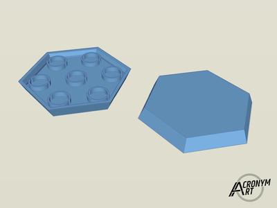 Miniature Hex Bases with Magnet holes