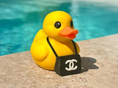 Luxury Duck with Chanel-Style Bag
