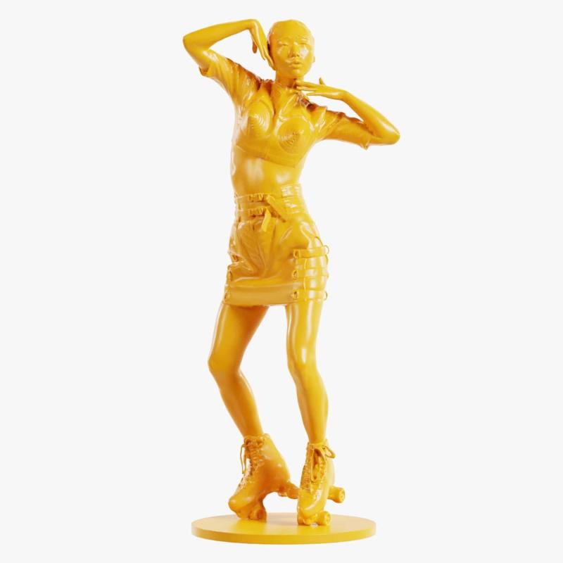 Woman Wearing Motorbike Outfit 31