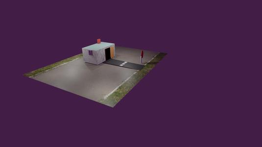 House with road