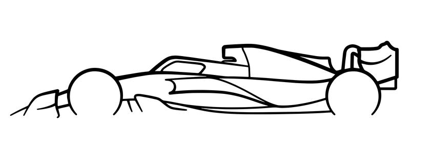 Formula One 2022-2023 F1 Silhouette Wall Art
