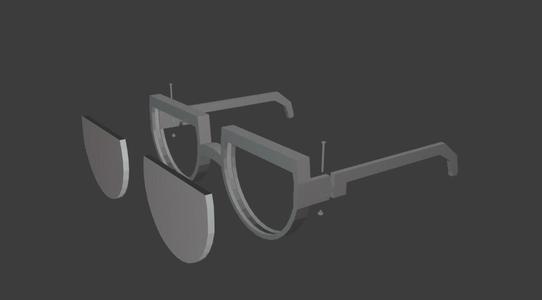 GLASSES FOLDABLES FOR COSPLAY/FURSUIT