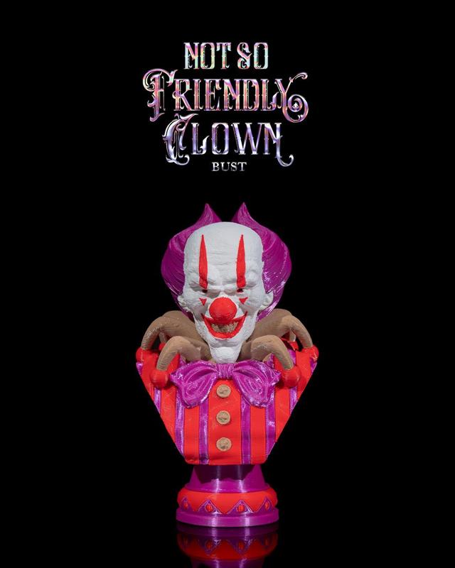 Not so Friendly Clown Bust
