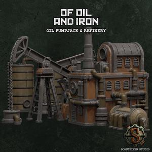Oil Pumpjack & Refinery | Dieselpunk Terrain Kit