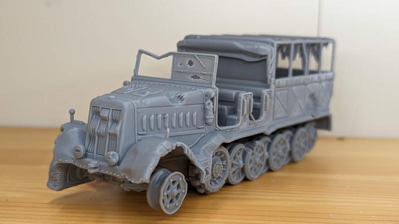 Destroyed Half-track Sd.Kfz.9 (Germany, WW2)