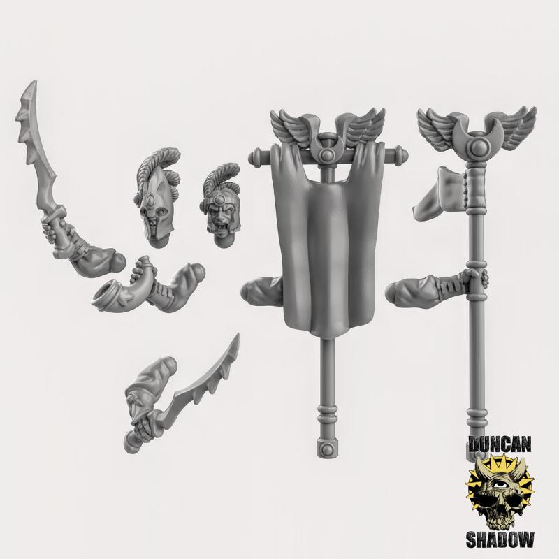 High Elf Command Kit (pre supported) (S)