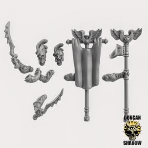 High Elf Command Kit (pre supported) (S)