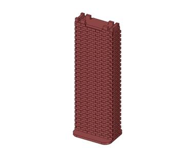 Quadruple height pier for plarail by LASER cuter