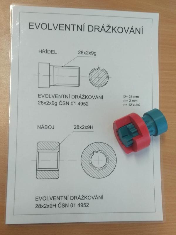 Evolventní drážkování