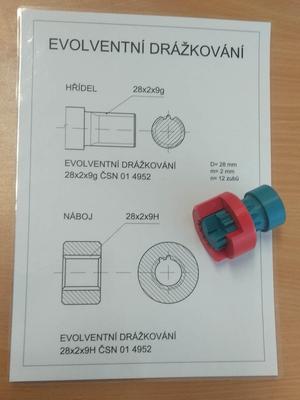 Evolventní drážkování