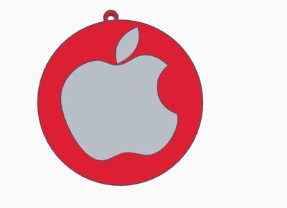 apple logo keychain
