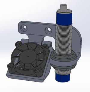 MK8 Extruder Fan 40x40 & Probe 18mm Holder