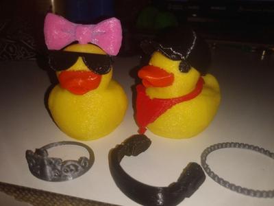 ACCESSORIES FOR DUCKY PLUS DUCKY WITH HAIR CLIPS