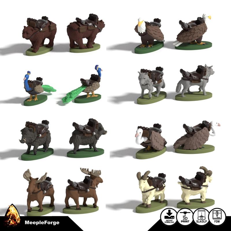 Everdell Large Critters (Unofficial)