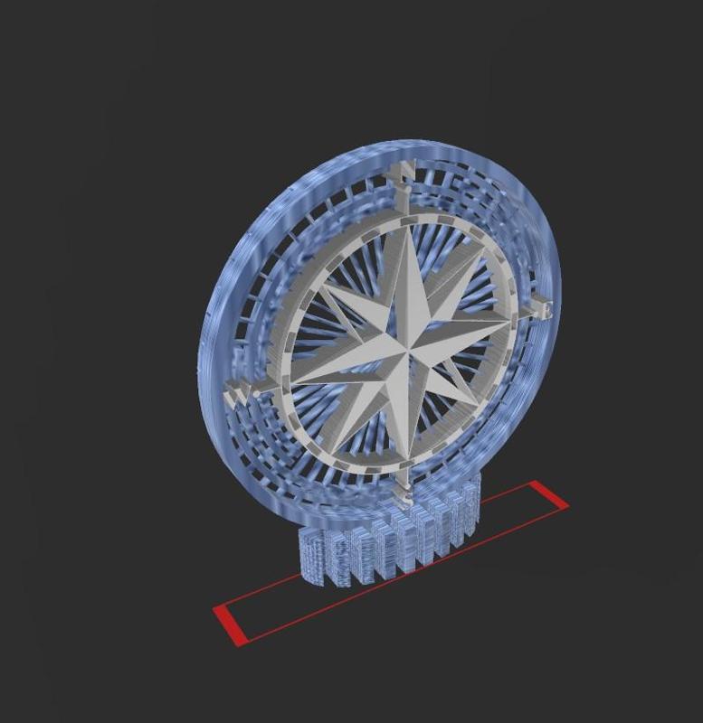 Compass - Q58 - Quick Print Gift - 2D - NO SUPPORT