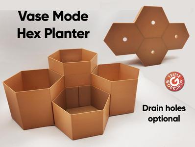Hex Tiered Planter - Vase Mode