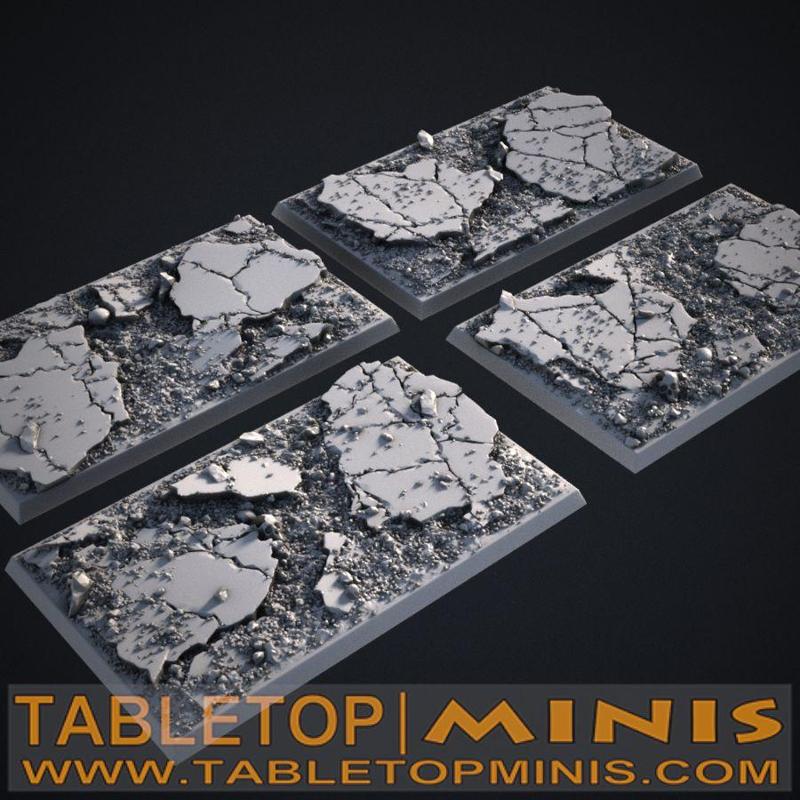 Cracked Earth 60mm x 100mm Square Bases