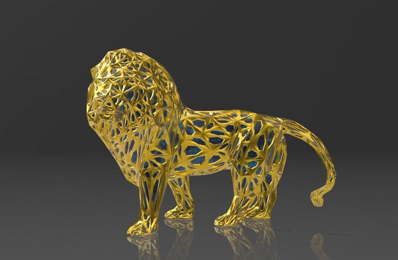 Decorative Wolf - Voronoi Style - Spider Web - LowPoly - Perfect Design - Easy Print - Decor
