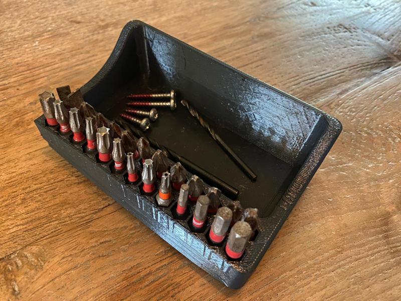 Magnetic Hex Bit Organizer,26 Hole Screwdriver Drill Bit Holder Tray with Strong Magnetic Base