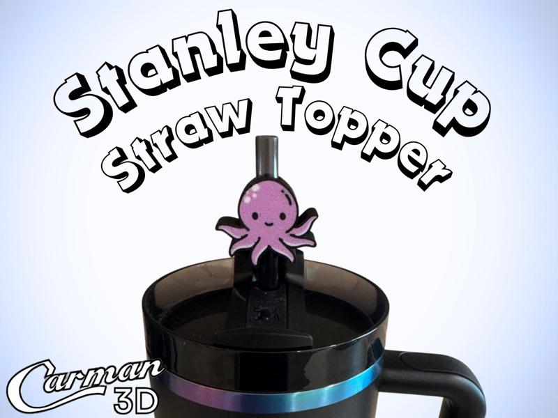 Octopus Stanley Cup Straw Topper