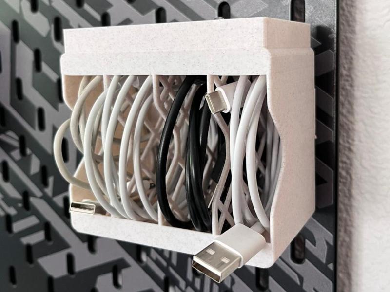 cable organizer Ikea Skadis