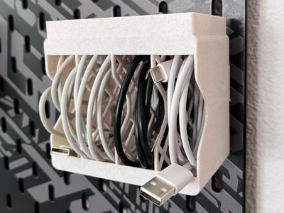cable organizer Ikea Skadis