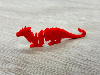 Flexi Articulated Dragon (Print in place)